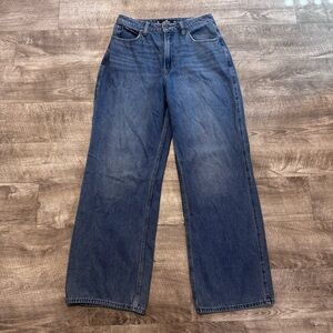 Hollister Wide Leg Jeans - Blue